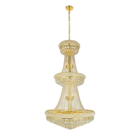 Elegant Lighting Primo 36" 32 Light Royal Crystal Chandelier