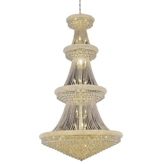Elegant Lighting Primo 48" 42 Light Royal Crystal Chandelier