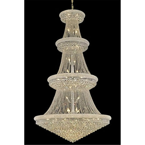 Elegant Lighting Primo 54" 48 Light Royal Crystal Chandelier