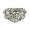 thumbnail image 1 of Elegant Lighting Primo 6-Light Metal & Crystal Flush Mount in Chrome, 1 of 10