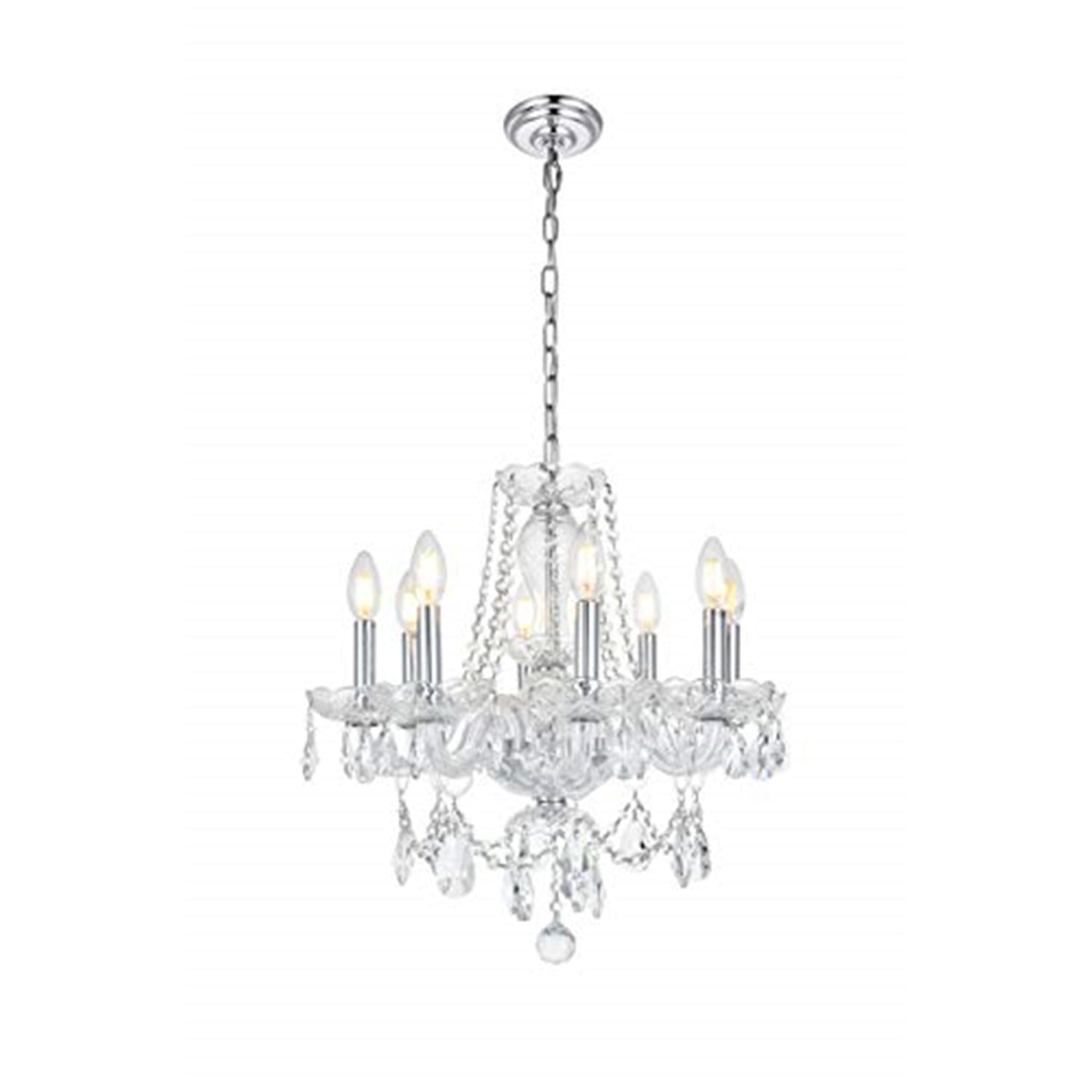 Princeton 20'' Chrome Chandelier with Clear Royal Cut Crystal