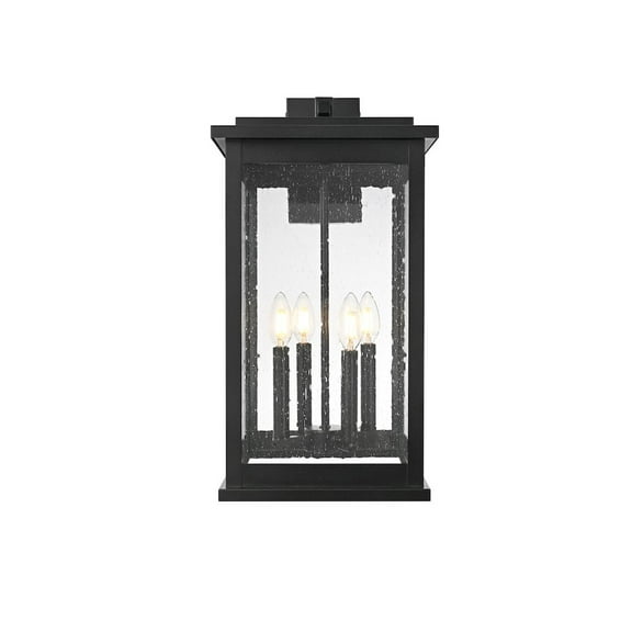 Elegant Lighting Ringgold 11 Inch Outdoor Wall Sconce In Black