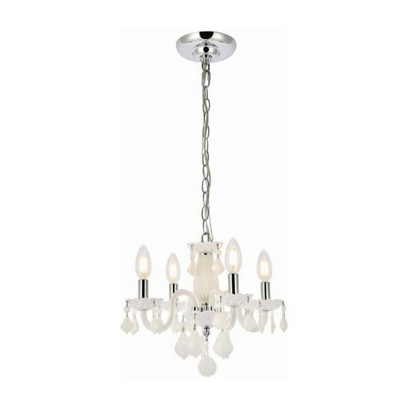 Rococo 4 light White Pendant - V7804D15WH-WH/RC