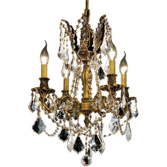 Elegant Lighting Rosalia 17" 4 Light Spectra Crystal Chandelier