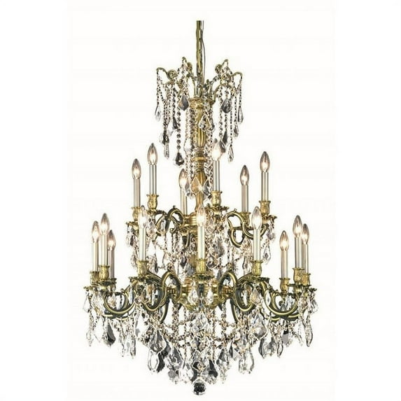 Elegant Lighting Rosalia 32" 18 Light Royal Crystal Chandelier