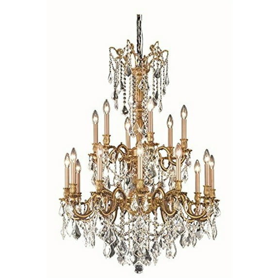Rosalia 18 light French Gold Chandelier Clear Spectra Swarovski Crystal