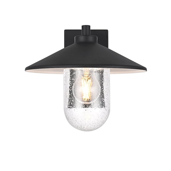 Elegant Lighting Scott 10 Inch Outdoor Wall Sconce In Black