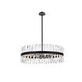 thumbnail image 1 of Serephina 36 inch crystal round chandelier light in black, 1 of 8