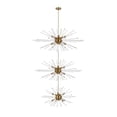thumbnail image 1 of Elegant Lighting Sienna 46 inch three tiers crystal starburst chandelier in satin gold, 1 of 11