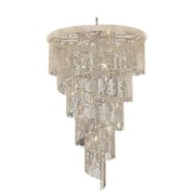 Elegant Lighting Spiral 48" 29 Light Royal Crystal Chandelier