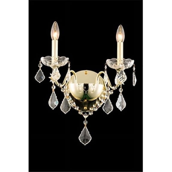Elegant Lighting St. Francis 15" 2 Light Spectra Crystal Wall Sconce