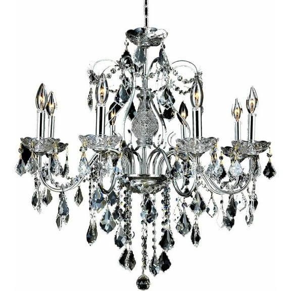 Elegant Lighting St. Francis 26" 8 Light Royal Crystal Chandelier