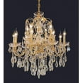 thumbnail image 1 of 2016 St. Francis Collection Chandelier D:28in H:28in Lt:12 Gold Finish (Royal Cut Crystals), 1 of 2