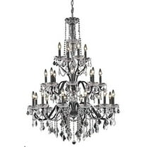Elegant Lighting St. Francis 36" 24 Light Royal Crystal Chandelier
