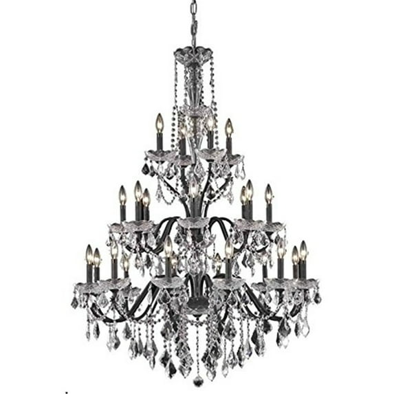 Elegant Lighting St. Francis 36" 24 Light Royal Crystal Chandelier
