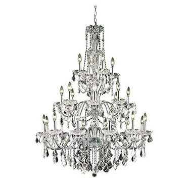 Elegant Lighting St. Francis 36" 24 Light Royal Crystal Chandelier