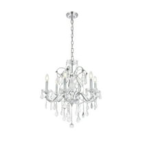 St. Francis 6 light Chrome Chandelier Clear Royal Cut Crystal