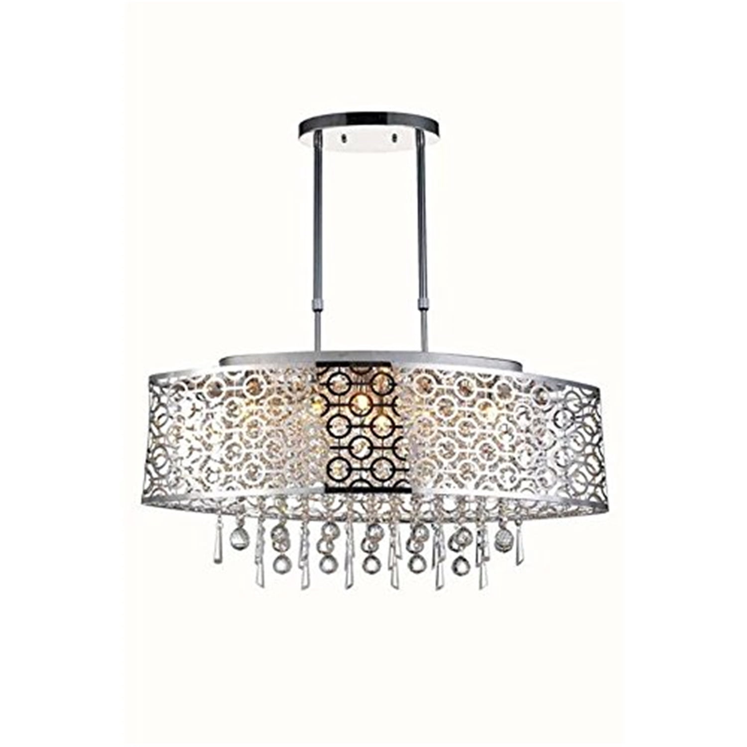 Elegant Lighting Sterling 11" 6 Light Royal Crystal Chandelier ...