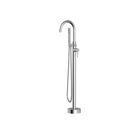 Elegant Kitchen & Bath FAT-8001PCH Steven Floor Mounted Roman Tub Faucet with Handshower, Chrome