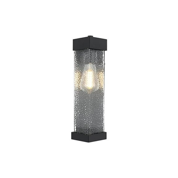 Elegant Lighting Swain 7 inch Outdoor Pendant in Black