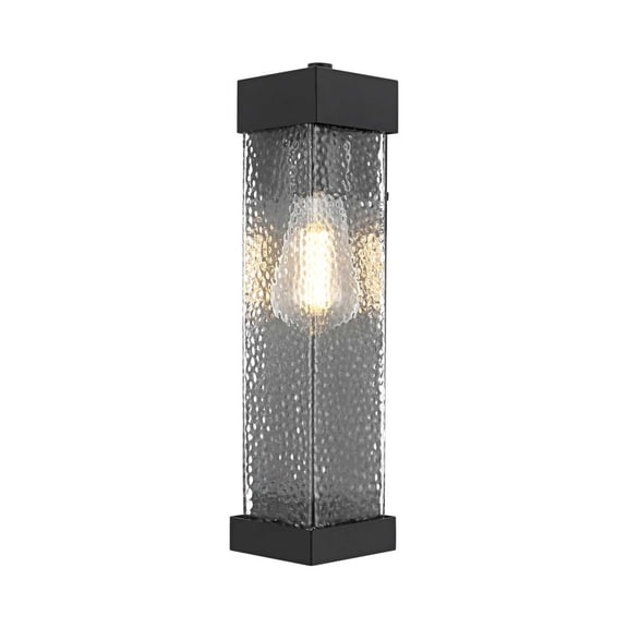Elegant Lighting Swain 7" Outdoor Pendant In Black