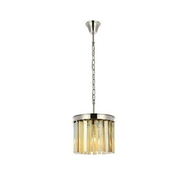 Elegant Lighting Sydney 12" 3 Light Royal Crystal Chandelier