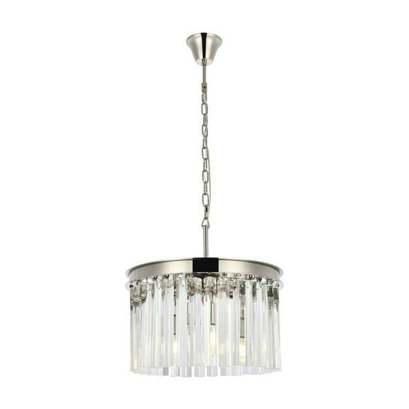 Elegant Lighting Sydney 16" 3 Light Royal Crystal Chandelier