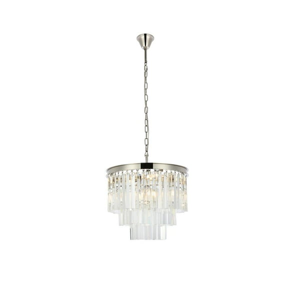 Elegant Lighting Sydney 20" 6 Light Royal Crystal Chandelier