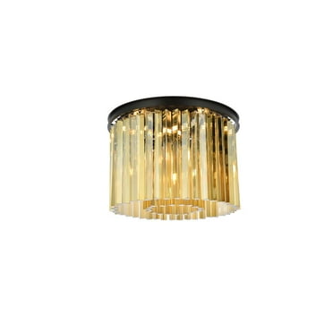 Elegant Lighting Sydney 20" 6 Light Royal Crystal Flush Mount