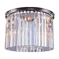 Elegant Lighting Sydney 20" 6 Light Royal Crystal Flush Mount