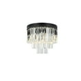 thumbnail image 1 of Urban Classic Sydney 9 light Matte Black Flush Mount Clear Royal Cut Crystal, 1 of 9