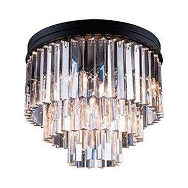 Elegant Lighting Sydney 20" 9 Light Royal Crystal Flush Mount