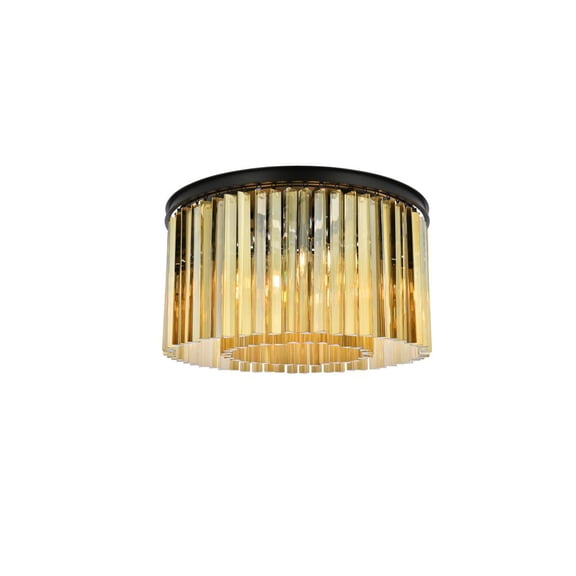 Elegant Lighting Sydney 26" 8 Light Royal Crystal Flush Mount