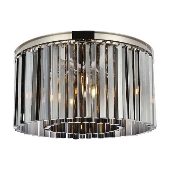 Elegant Lighting Sydney 26" 8 Light Royal Crystal Flush Mount