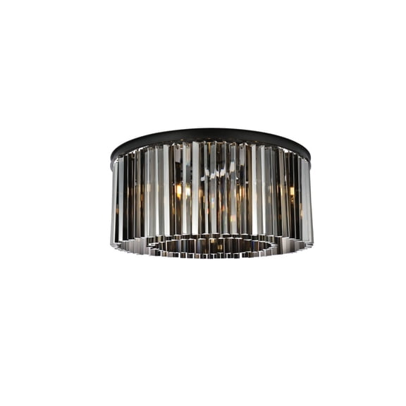Elegant Lighting Sydney 32" 8 Light Royal Crystal Flush Mount