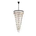 thumbnail image 1 of Elegant Lighting Sydney 36.5" Metal/Crystal Chandelier in Matte Black/Clear, 1 of 3