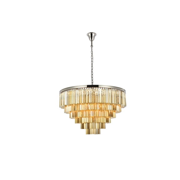 Elegant Lighting Sydney 44" 10 Light Royal Crystal Chandelier