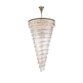 thumbnail image 1 of Sydney 48 inch spiral crystal chandelier in satin gold, 1 of 9