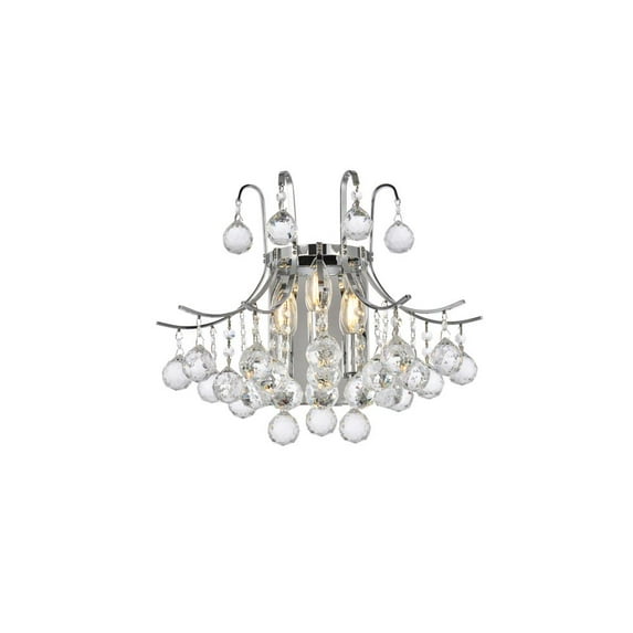 Elegant Lighting Toureg 16" 6 Light Royal Crystal Wall Sconce