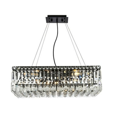 Elegant Lighting V2034D20BK-RC 20 in. Maxime Chandelier, Black