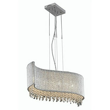 Elegant Lighting V2090D32C-RC Influx 5 Light Chrome Pendant