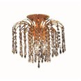 thumbnail image 1 of Elegant Lighting V6801F12G-EC Falls 3 Light Flush Mount, Elegant Cut Crystals - Gold, 1 of 2