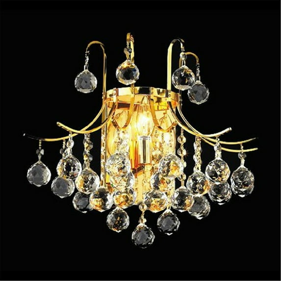 Toureg 3 light Gold Wall Sconce Clear Elegant Cut Crystal