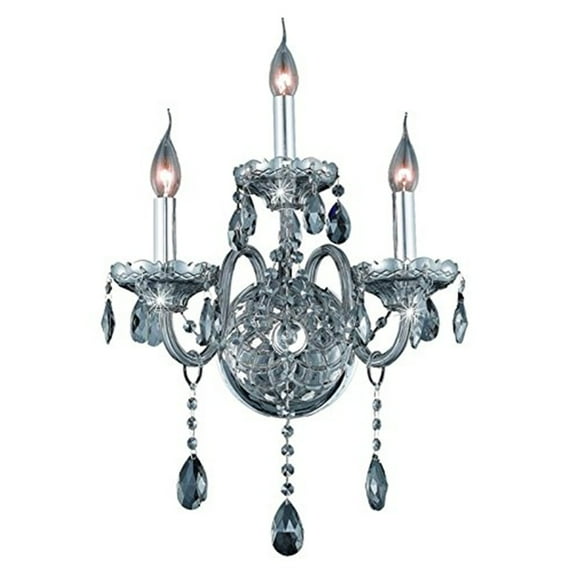 Elegant Lighting Verona 14" 3 Light Royal Crystal Wall Sconce
