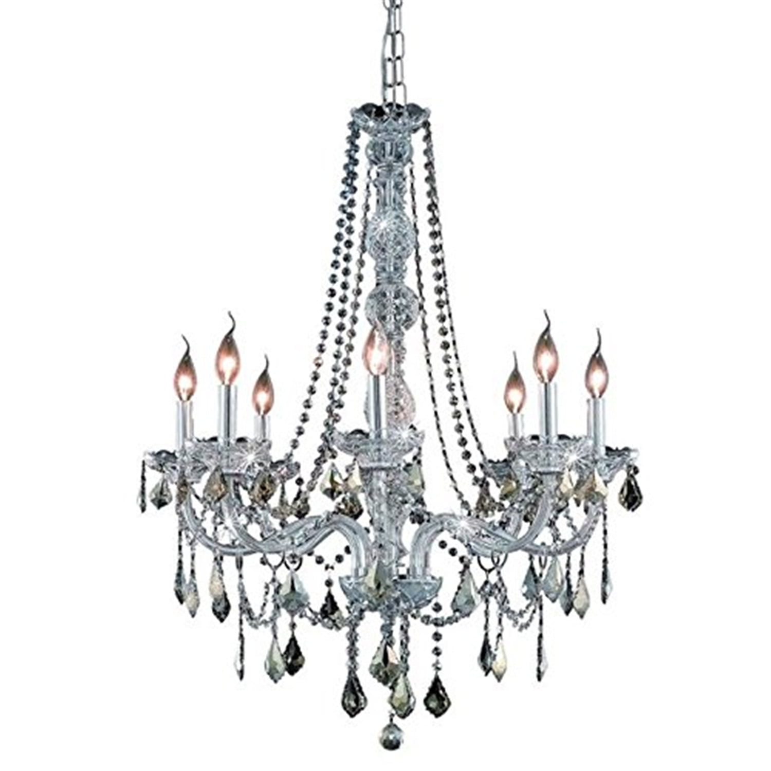Chrome Royal Cut Crystal 8-Light Mini Chandelier