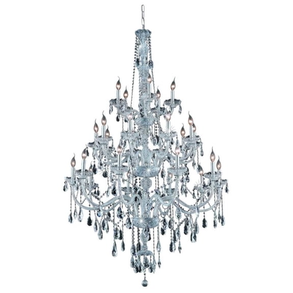 Elegant Lighting Verona 43" 25 Light Royal Crystal Chandelier