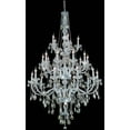 thumbnail image 1 of Elegant Lighting Verona 25 light Chrome Chandelier Golden Teak (Smoky) Royal Cut Crystal, 1 of 2