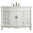 thumbnail image 1 of Elegant Kitchen and Bath 48 inch Single Bathroom vanity in Antique White, 1 of 7