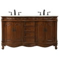 thumbnail image 1 of Elegant Lighting VF-1049TK-VW Windsor 60" Free Standing Double Basin Vanity Set - Wood, 1 of 7