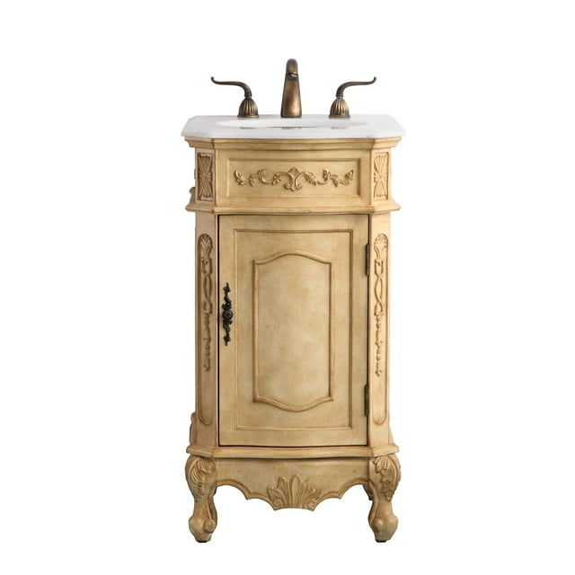 Elegant Lighting Vf10119 Danville 19" Free Standing Single Basin Vanity Set - Beige
